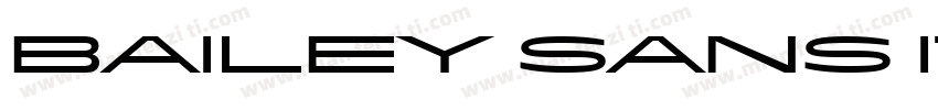 Bailey Sans ITC TT Bold字体转换